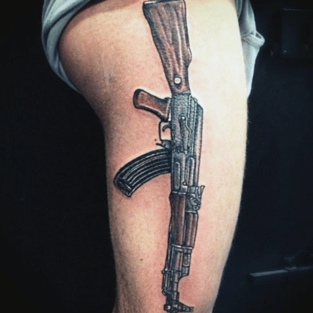 AK47 tattoo by hatefulss on DeviantArt