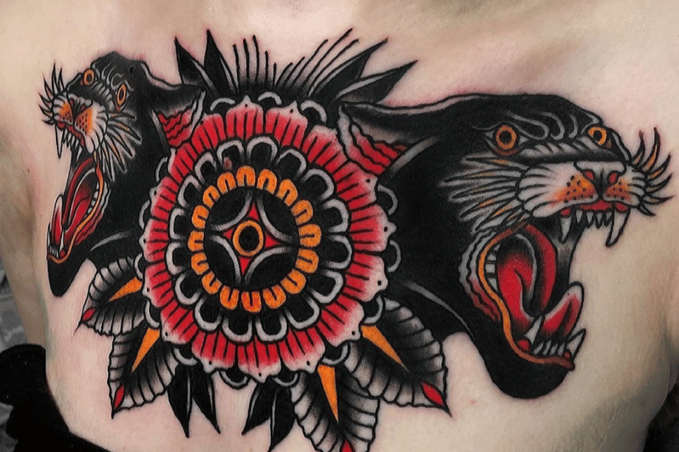 Animal Mandala Tattoo Source @tattoosnob via Instagram