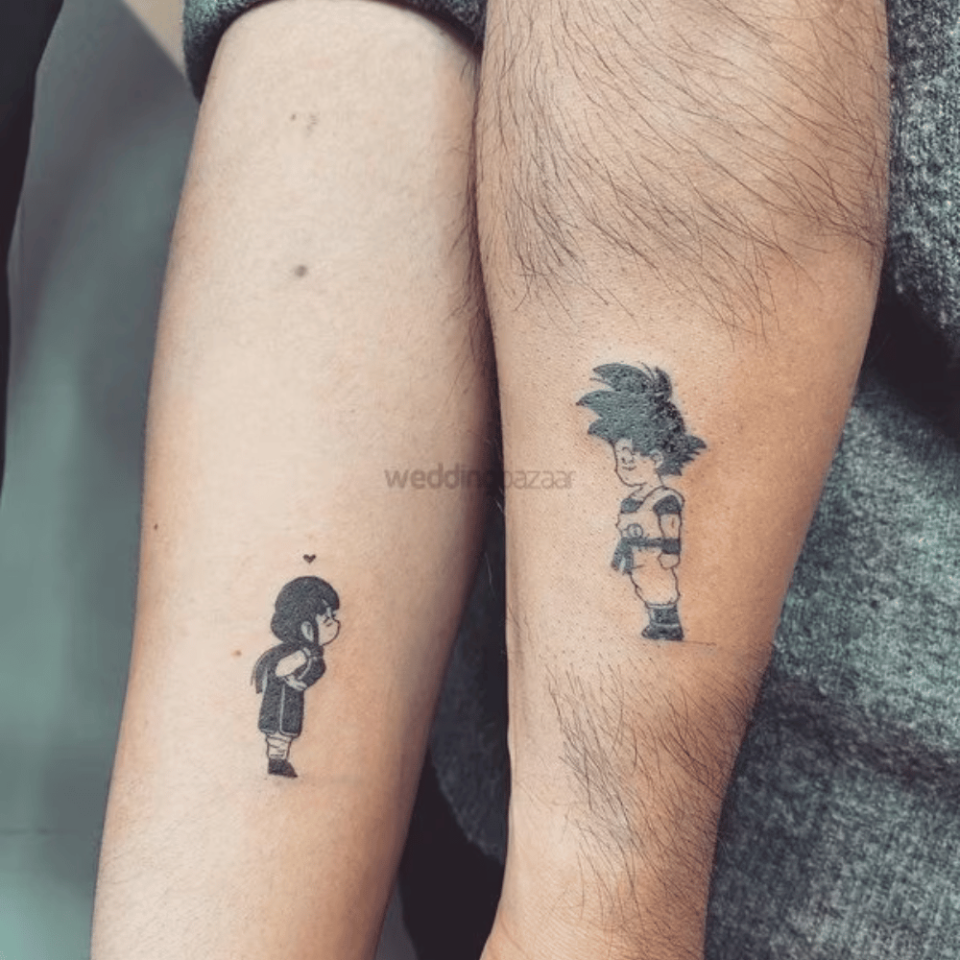 Anime Characters Matching Tattoo Source @fie.ink via Instagram