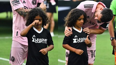 Lionel Messi Shows He’s A Class Act Off The Pitch Consoling DJ Khaled’s Crying Son