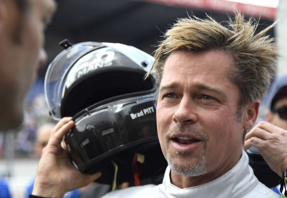 Brad Pitt Takes Over Lewis Hamilton's Garage For Formula 1 Film This