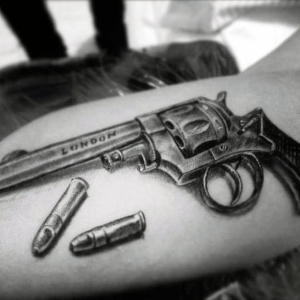 Bullets Tattoo Design On Armband  Tattoo Designs Tattoo Pictures