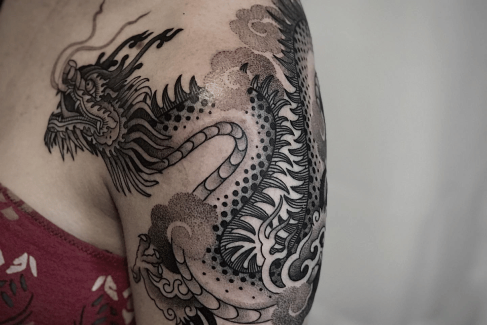 Dragon Mandala Tattoo Source @guiding_light_tattoo via Instagram