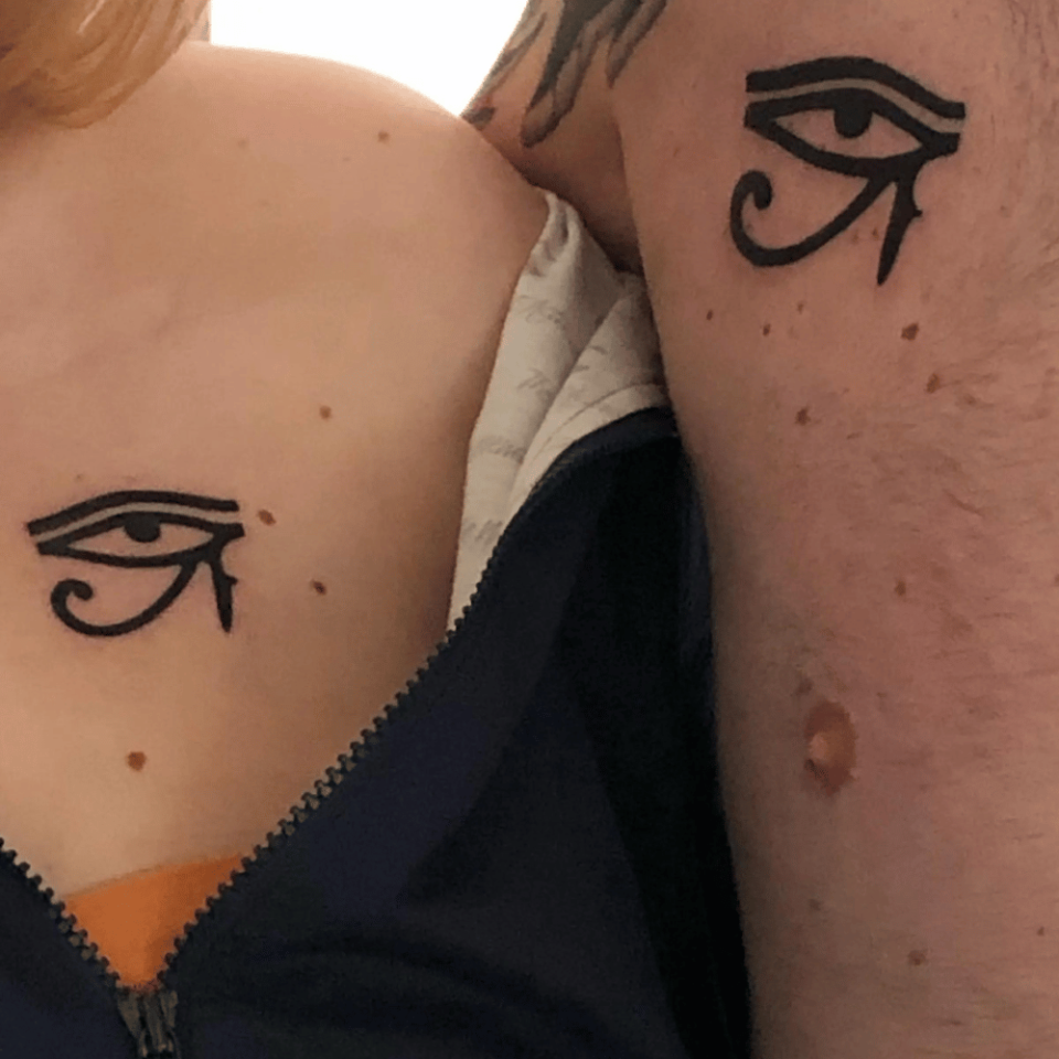 Eye of Horus Matching Tattoo Source tattoodo.com