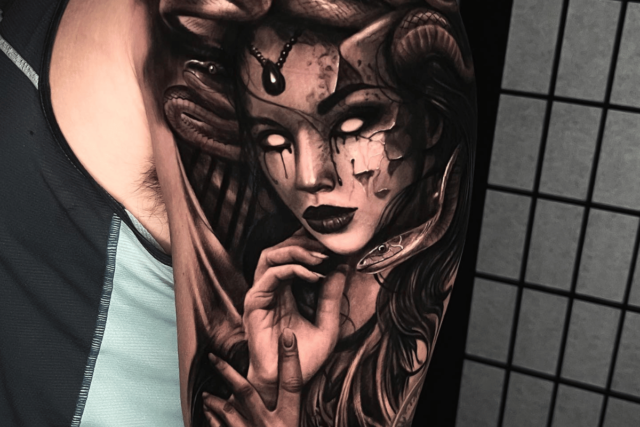 Medusa Tattoo Designs Source @angel.antonio.tattoos via Instagram
