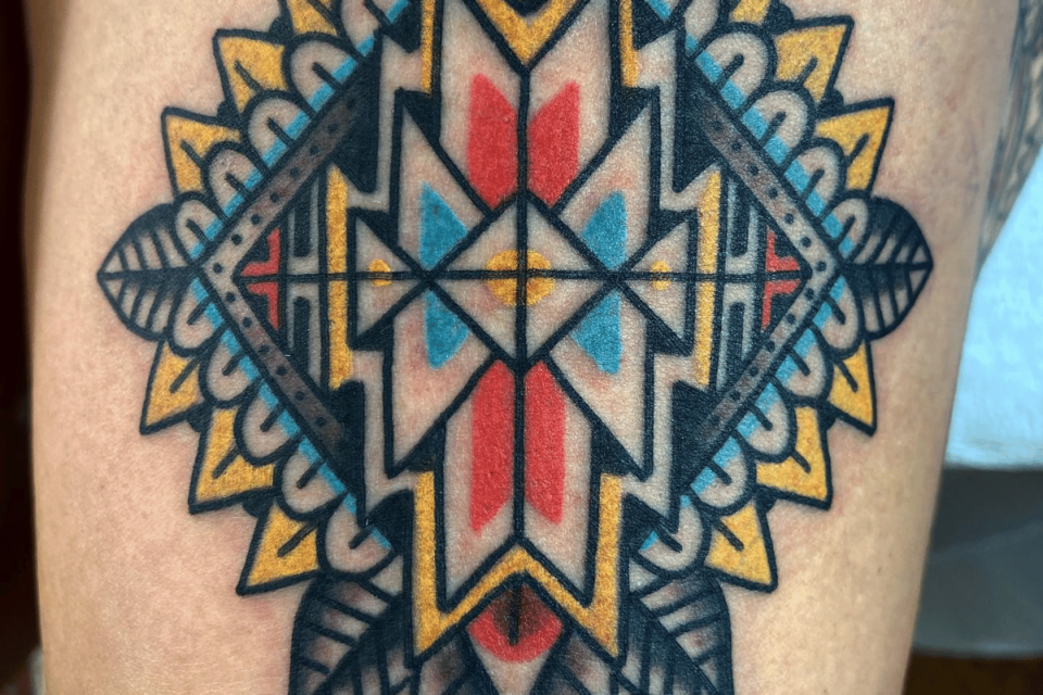 Native American Mandala Tattoo Source @joeycassina via Instagram