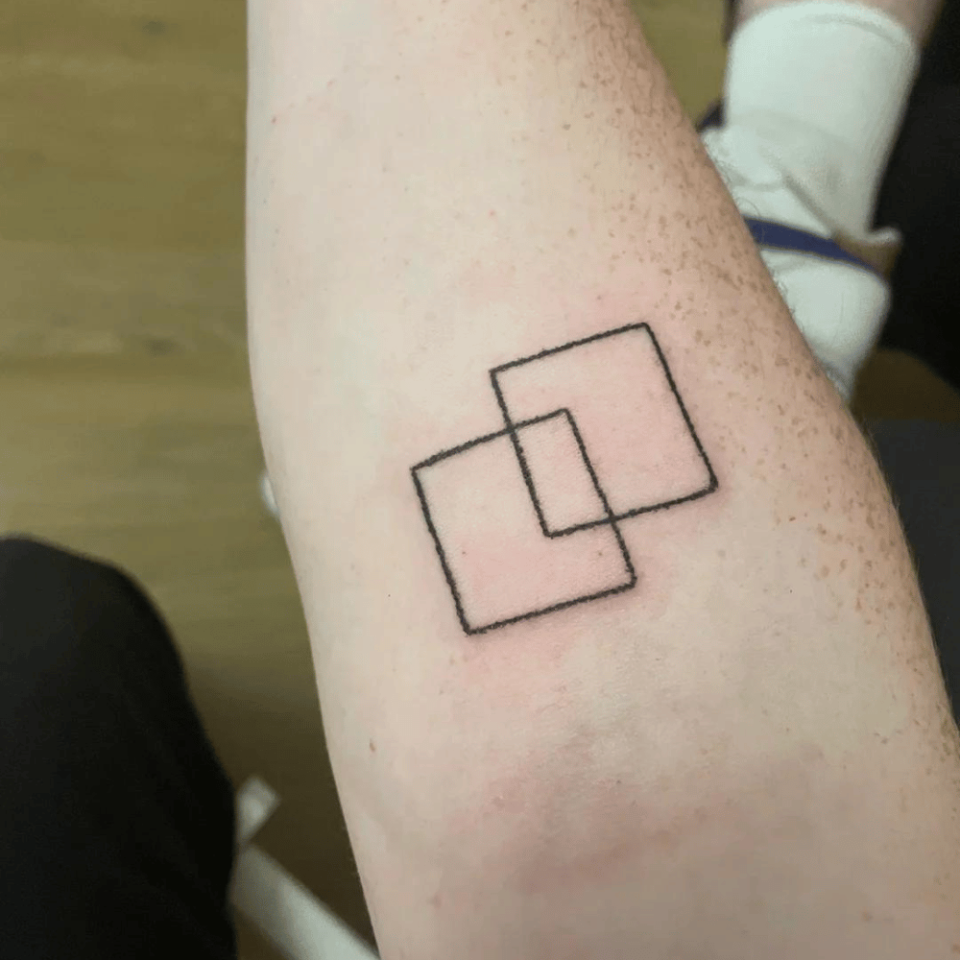 Tattoo design Square 1