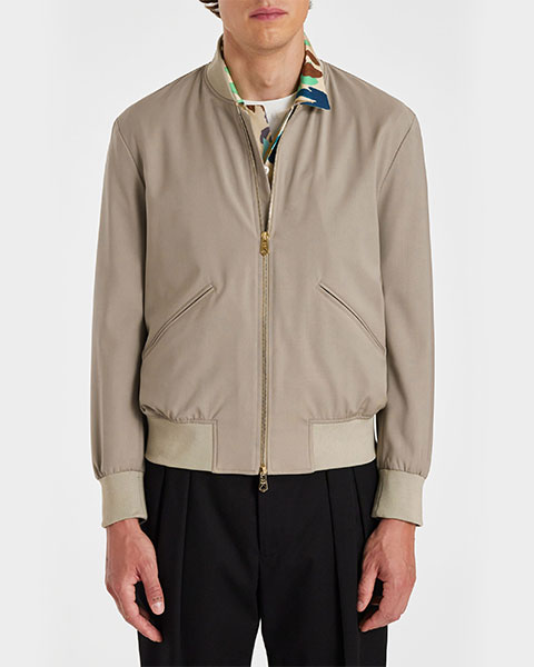 Paul Smith 'Storm System' Wool Bomber Jacket