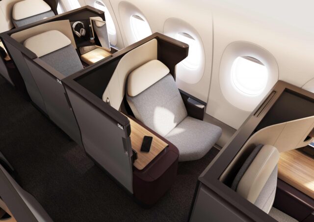 Qantas A350 Business Class