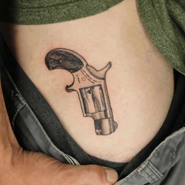 Small gun tattoo  Tattoogridnet