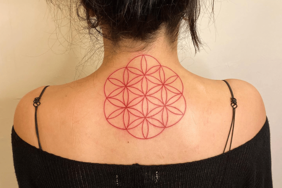 Seed of Life Mandala Tattoo Source @cowbala_tattoo via Instagram