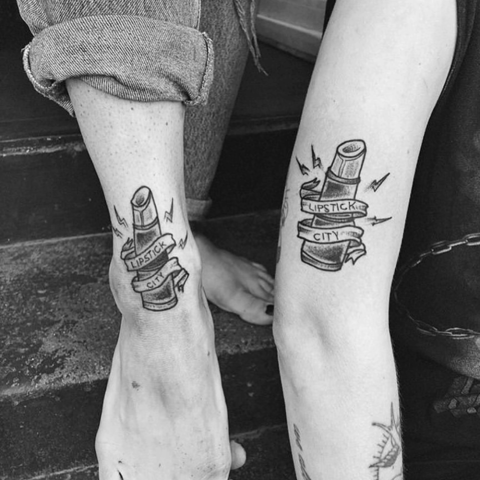 Shared Band Logo Matching Tattoo Source @danko_jones via Instagram