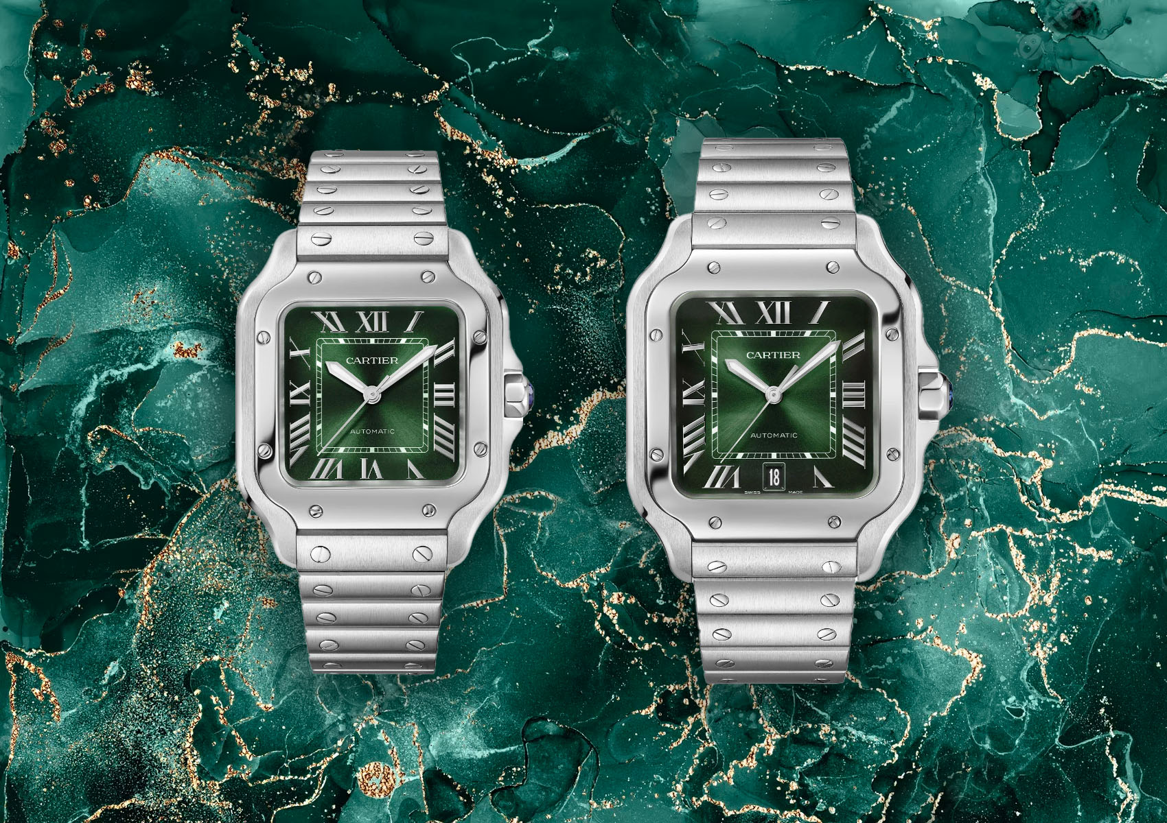 Cartier Gets Crisp & Colourful With Their 2023 Santos Watches Watches ...