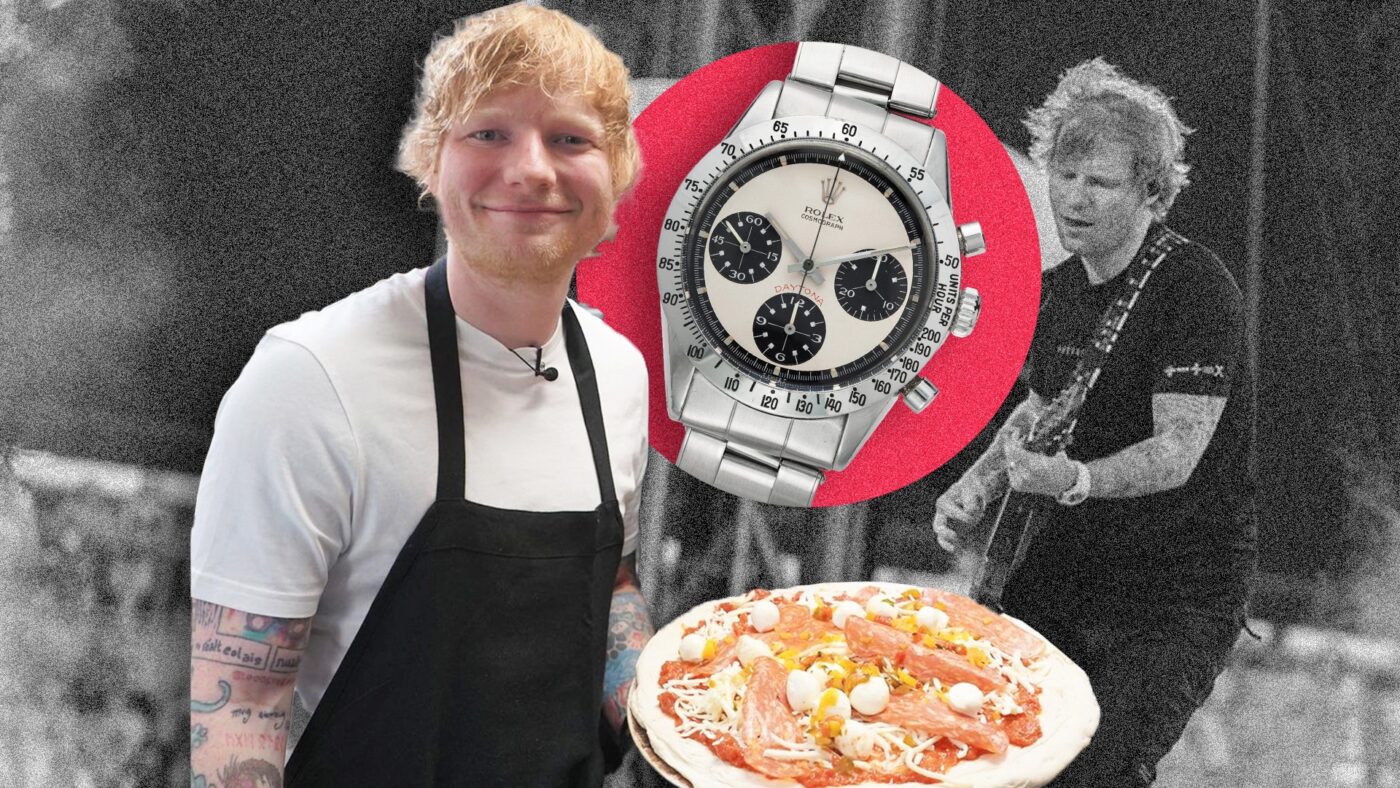 Ed Sheeran, Man Of The People, Gives Out Free Pizza While Wearing $1 Million Rolex