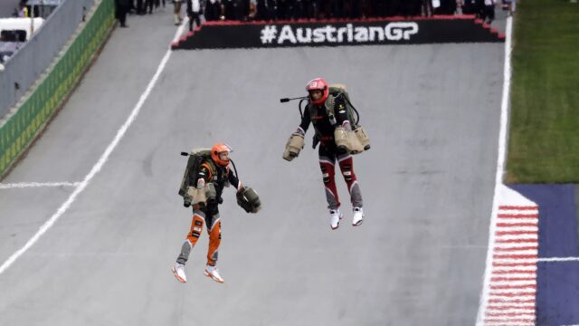 Oscar Piastri Stunned As Stuntman Suffers Jetpack Failure Ahead Of Austrian Formula 1 Grand Prix