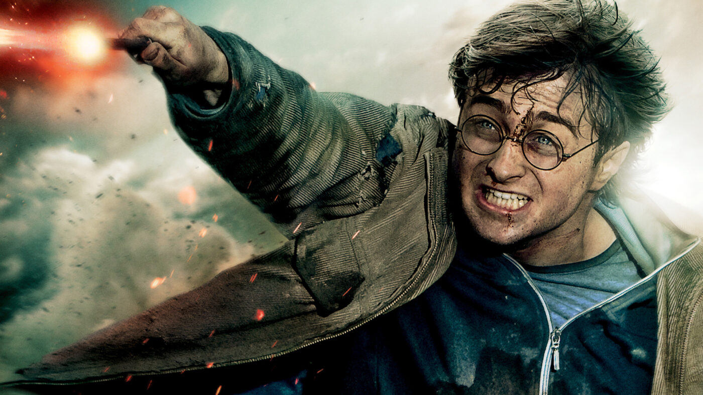Harry Potter battles with Voldemort in the final instalment of the Deathly Hallow Part 2.