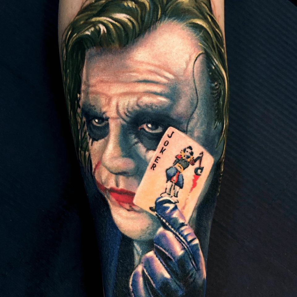 Joker with playing cards Source @makskornev via Instagram