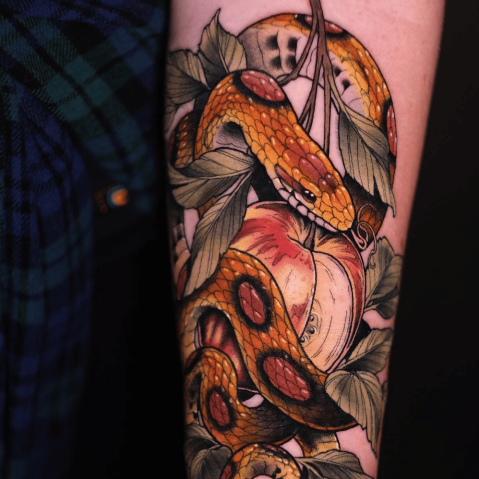 Snake Portrait Tattoo