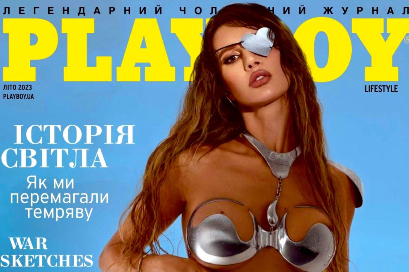 One-Eyed Ukrainian Who Survived Russian Assassination Becomes Playboy Cover Star