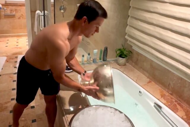 Mark Wahlberg’s Strips Off In Hotel Bath; Adds Another Crazy Wellness Stunt To His Daily Routine
