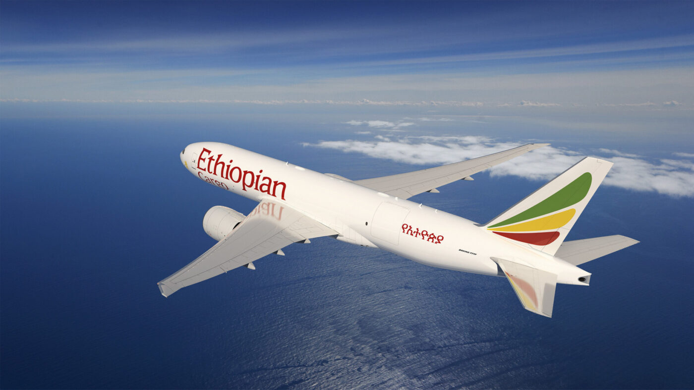 An Ethiopian Airlines Boeing Jet
