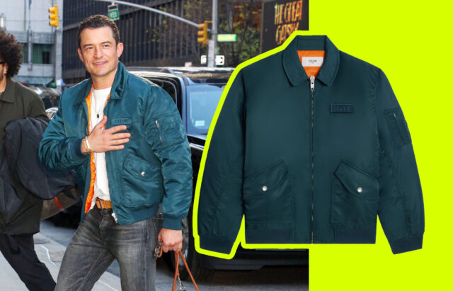 Orlando Bloom Spotted In New York Wearing Sublime $3,000 Bomber Jacket From Celine