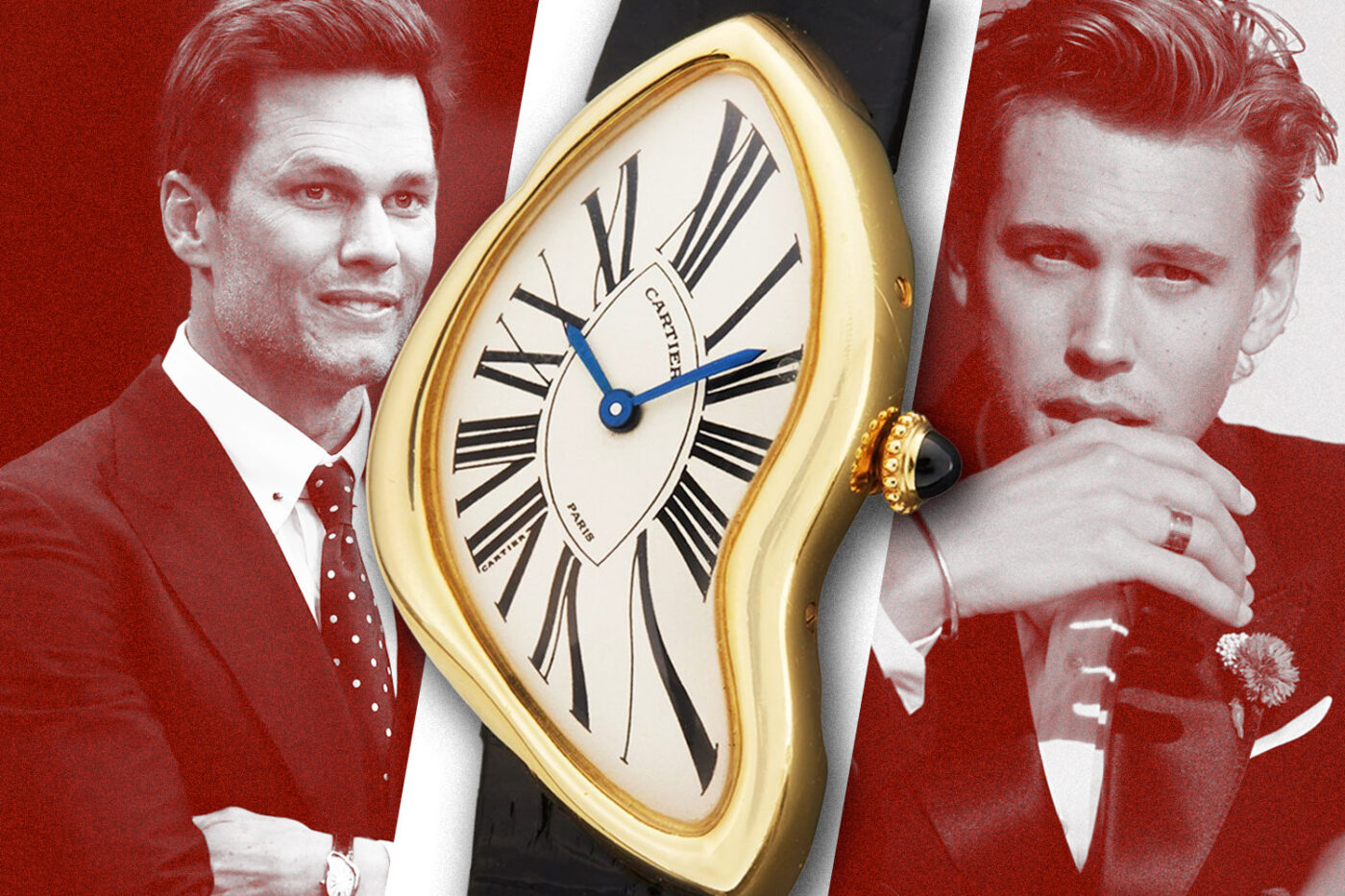 Austin Butler &amp; Tom Brady Lead Cartier’s Miniature Timepiece Trend, Australian Men Left Wondering: Does Size Matter?