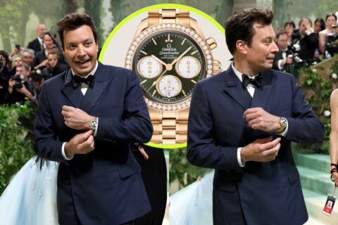 Jimmy Fallon’s 1-Of-1 OMEGA Speedmaster Gives ‘James Bond’ Vibes At The Met Gala